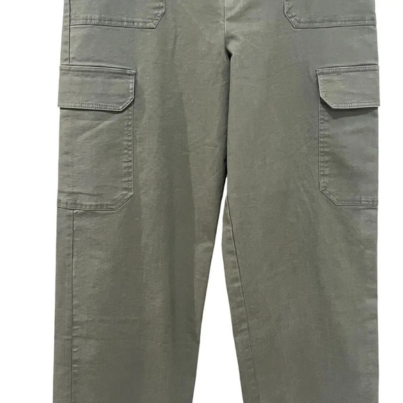 Z Supply Noah Cargo Pant in Evergreen size Large NWOT High waist Ankle Length - Picture 8 of 11